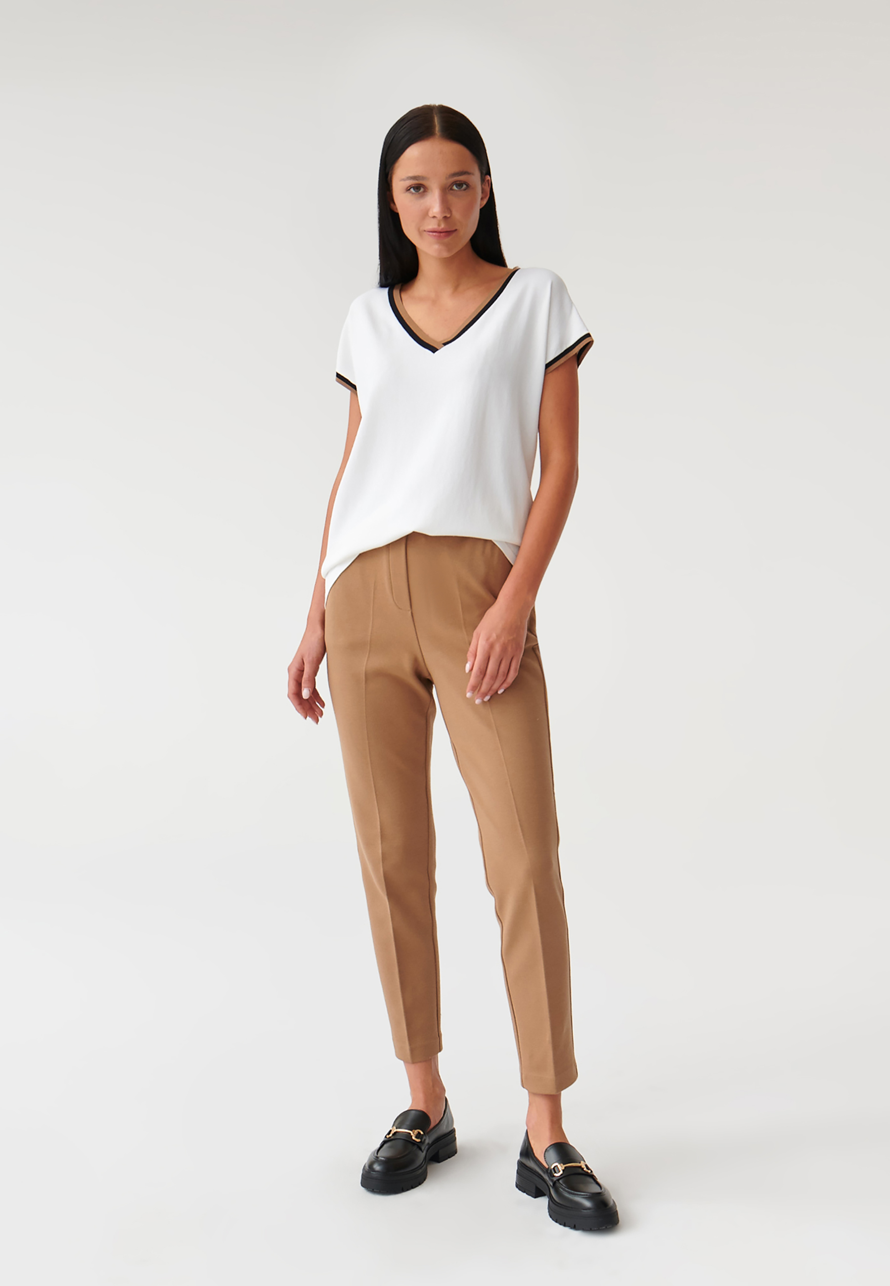 BLUZĂ DE DAMĂ, TRICOTATĂ, CU MÂNECI SCURTE SORA