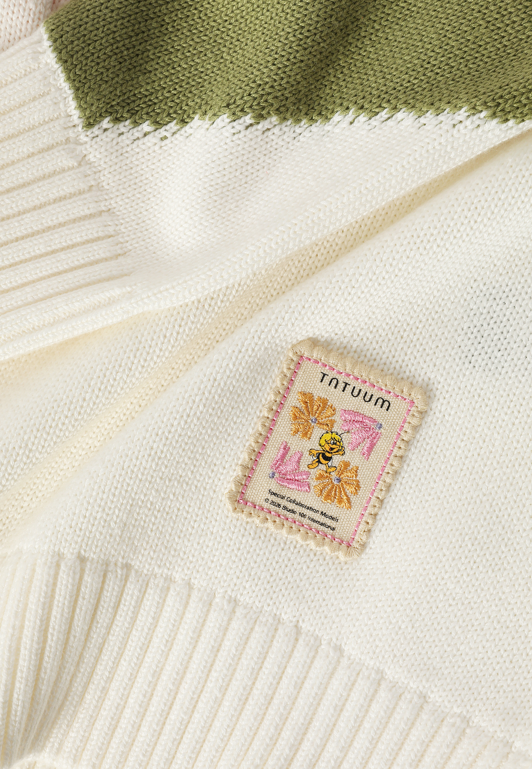 JUMPER WITH SPRING EMBROIDERY - MAY WHITE 2