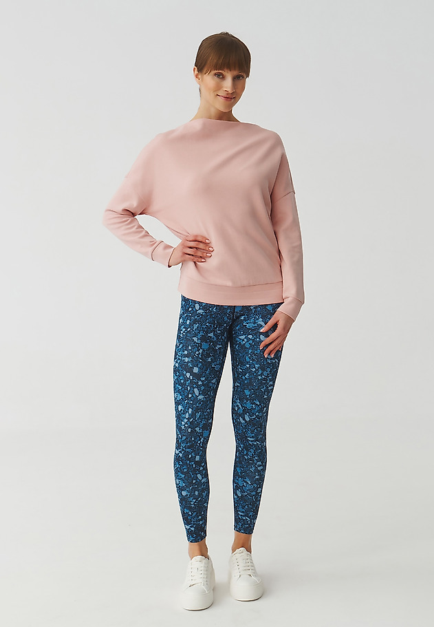 LADIES’ SWEATSHIRT WITH WATER NECKLINE - SILVANA LADIES’ SWEATSHIRT WITH WATER NECKLINE - SILVANA PINK 2