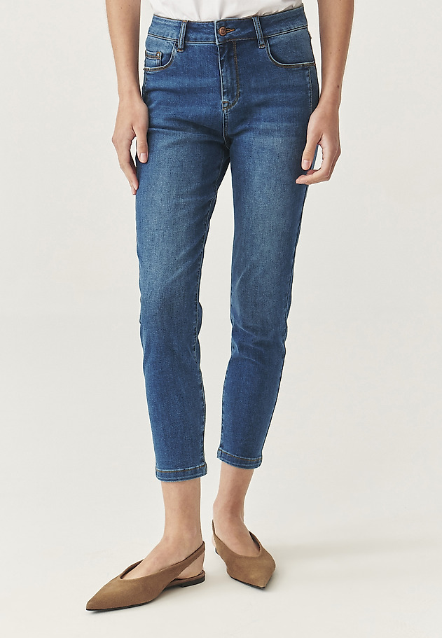 DENIM SKINNY TROUSERS - SARO 1 DENIM SKINNY TROUSERS - SARO 1 BLUE 4
