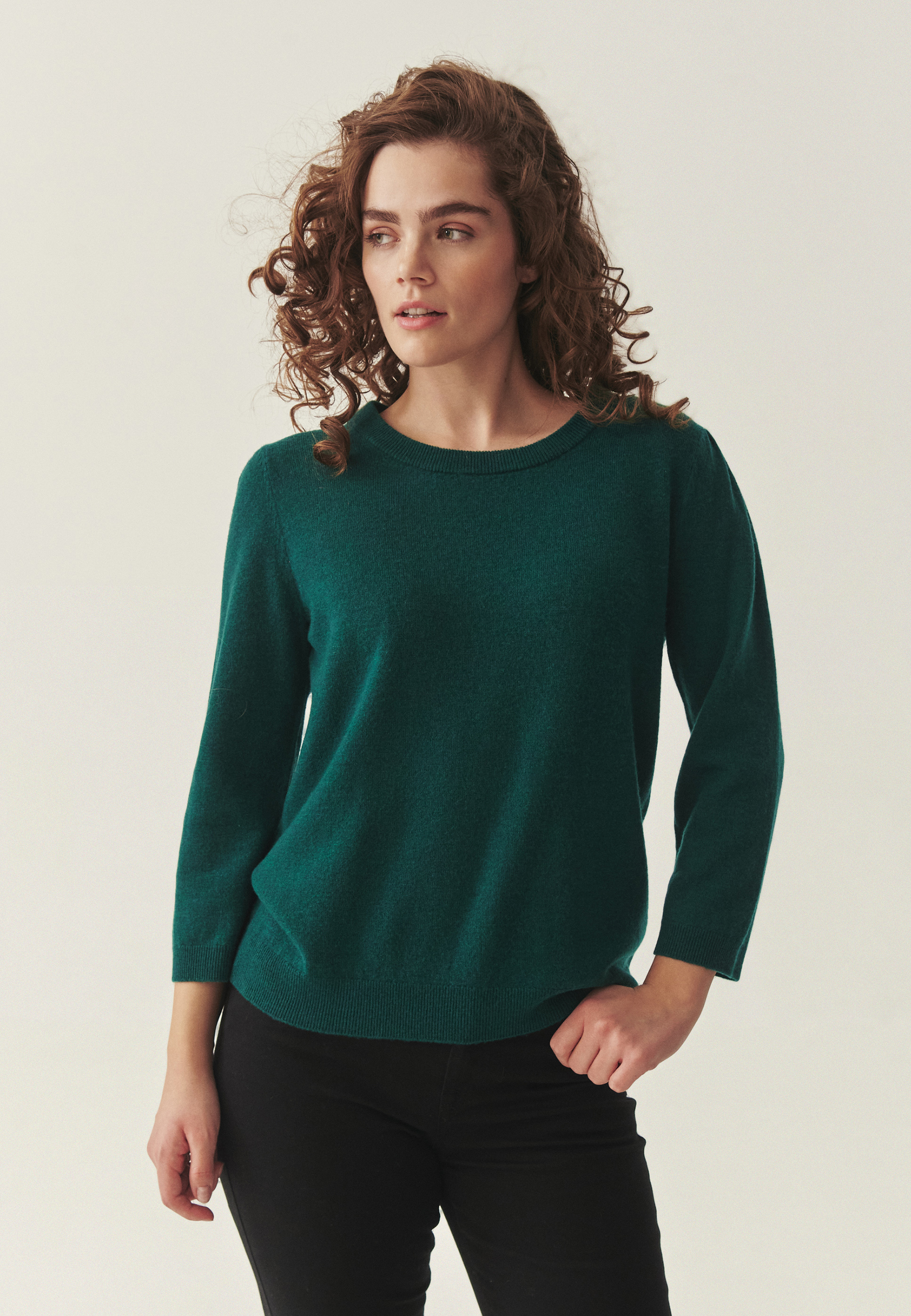 CLASSIC WOOL BLOUSE - VONA GREEN 2