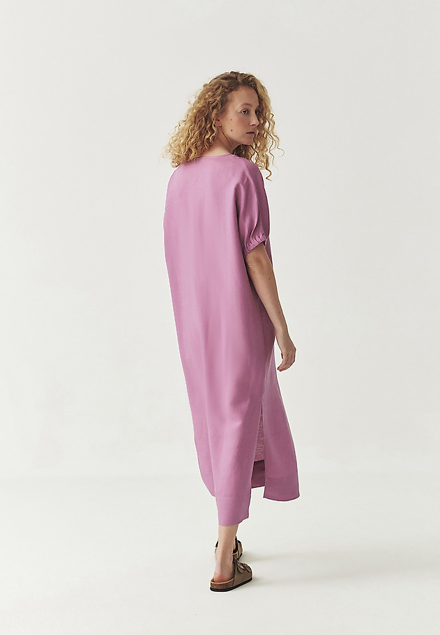 LINEN-VISCOSE DRESS - FARO LINEN-VISCOSE DRESS - FARO FIOLETOWY 5