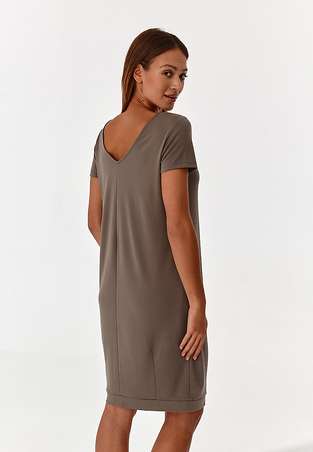 LADIES' KNITTED DRESS KOKA 1 LADIES' KNITTED DRESS KOKA 1 KHAKI 2