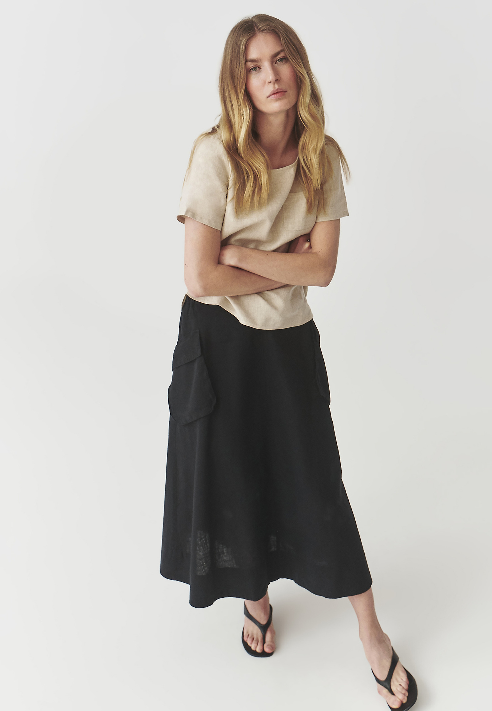 LADIES’ BREATHABLE SKIRT WITH SEWN-IN POCKETS - KONI 2 LADIES’ BREATHABLE SKIRT WITH SEWN-IN POCKETS - KONI 2 BLACK 98372