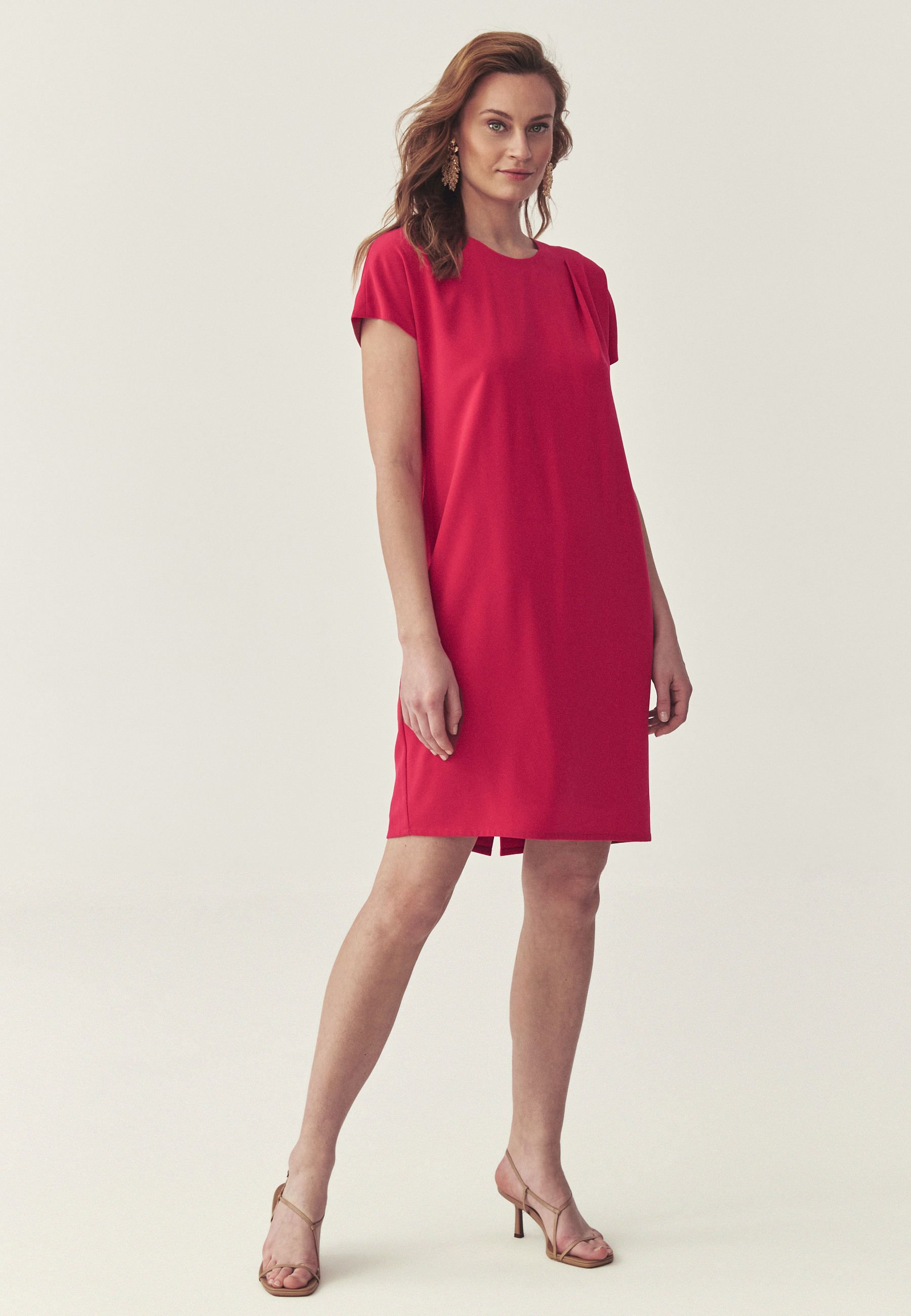 RÓŽOVÁ ŠATY Z TEXTÍLIE - ZIMONNA SIVÁ 2