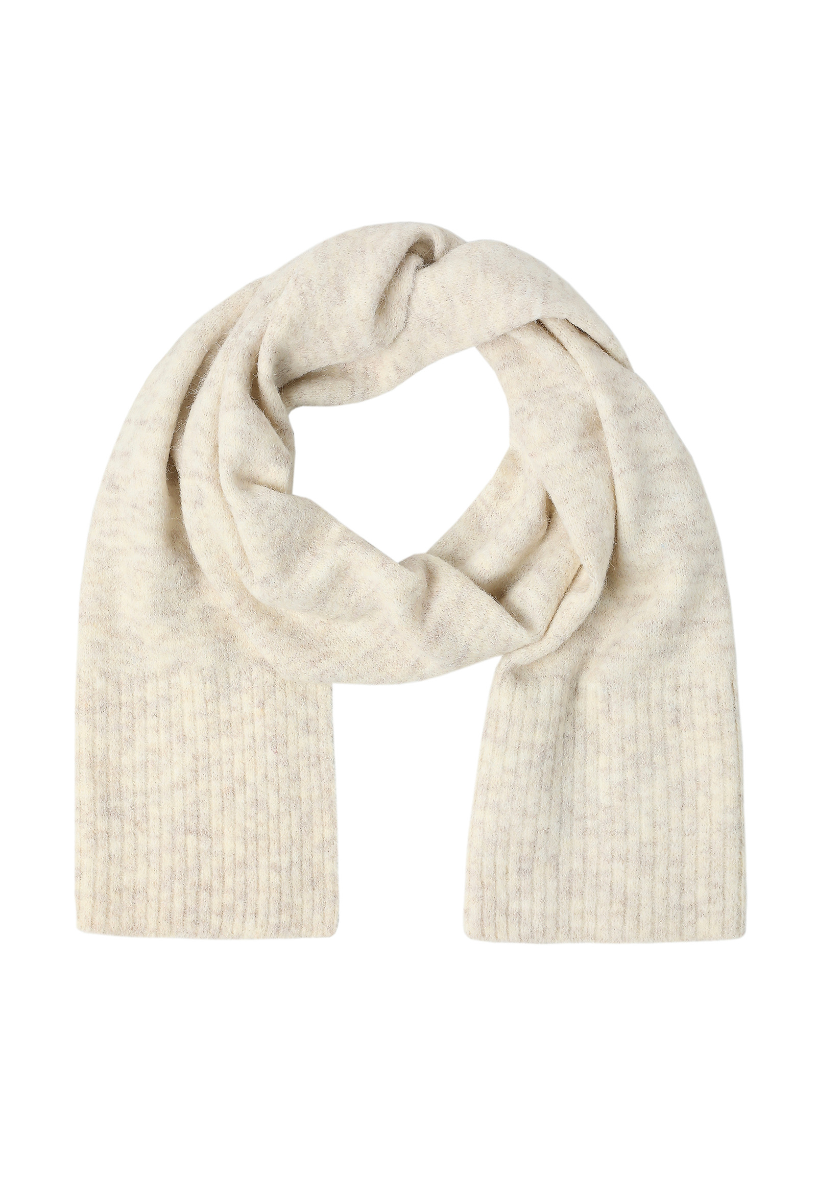 SCARF WITH WOOL BLEND - STORIV SCARF WITH WOOL BLEND - STORIV ECRU 115782