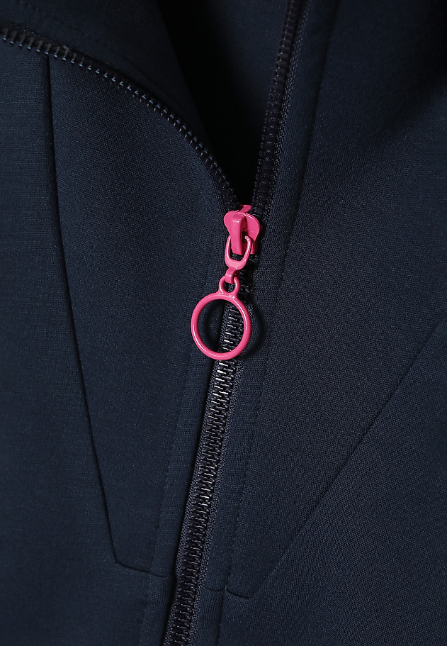 ROZPINANA BLUZA DAMSKA Z HAFTOWANYM SERCEM- MADISON ROZPINANA BLUZA DAMSKA Z HAFTOWANYM SERCEM- MADISON GRANATOWY 11