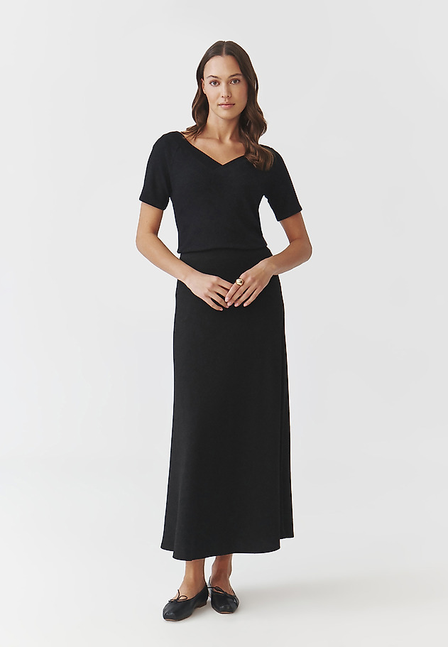 ŽENSKA PLETENA BLUZA Z BLEŠČEČO PREJO - GILDA ŽENSKA PLETENA BLUZA Z BLEŠČEČO PREJO - GILDA ČRNA 2