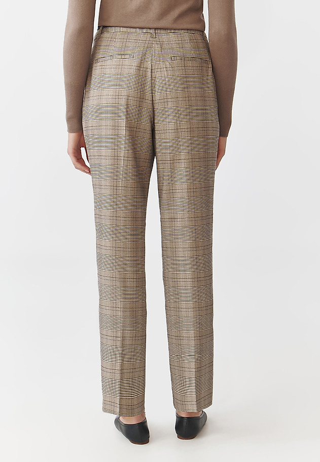 LADIES' FABRIC TROUSERS IN FINE CHECK — LATONI 2 LADIES' FABRIC TROUSERS IN FINE CHECK — LATONI 2 MULTIKOLOR 3
