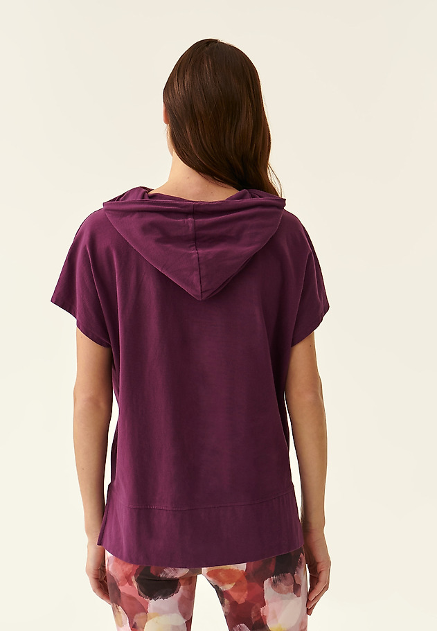 ŽENSKA BLUZA S KAPUCO AKSONA ŽENSKA BLUZA S KAPUCO AKSONA VIJOLIČNA 4