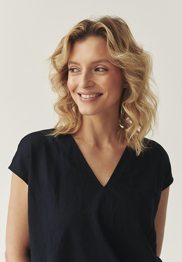 VISCOSE JUMPSUIT- KORIS VISCOSE JUMPSUIT- KORIS GRANATOWY 4