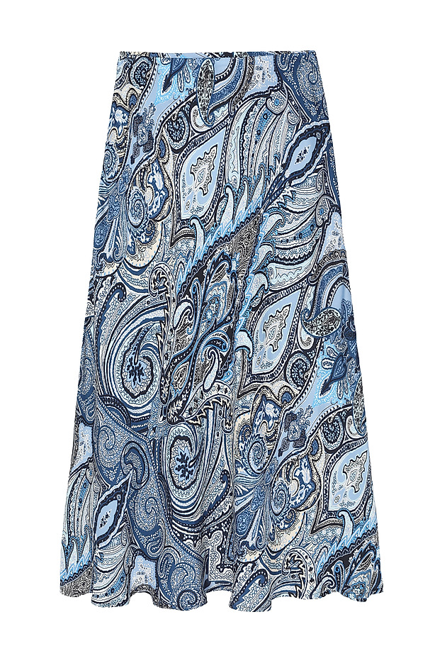 LADIES’ PATTERNED SATIN MIDI SKIRT - SATINI 7 LADIES’ PATTERNED SATIN MIDI SKIRT - SATINI 7 MULTIKOLOR 5