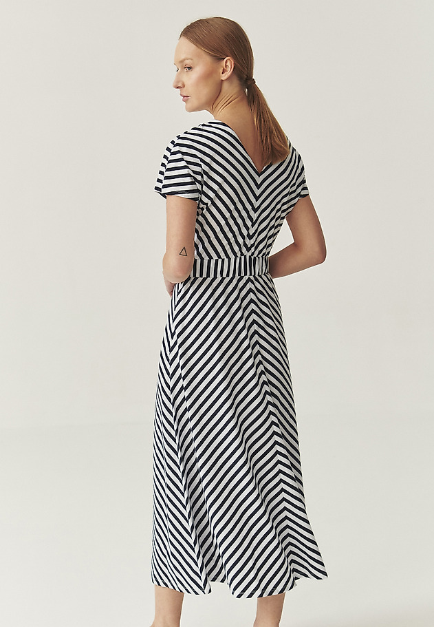STRIPED ENVELOPE DRESS - RONARA STRIPED ENVELOPE DRESS - RONARA MULTIKOLOR 4