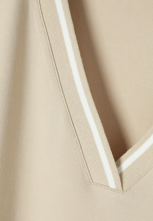 COTTON DRESS WITH A ‘BARREL’ CUT - RALIJA COTTON DRESS WITH A ‘BARREL’ CUT - RALIJA BEŻOWY 8