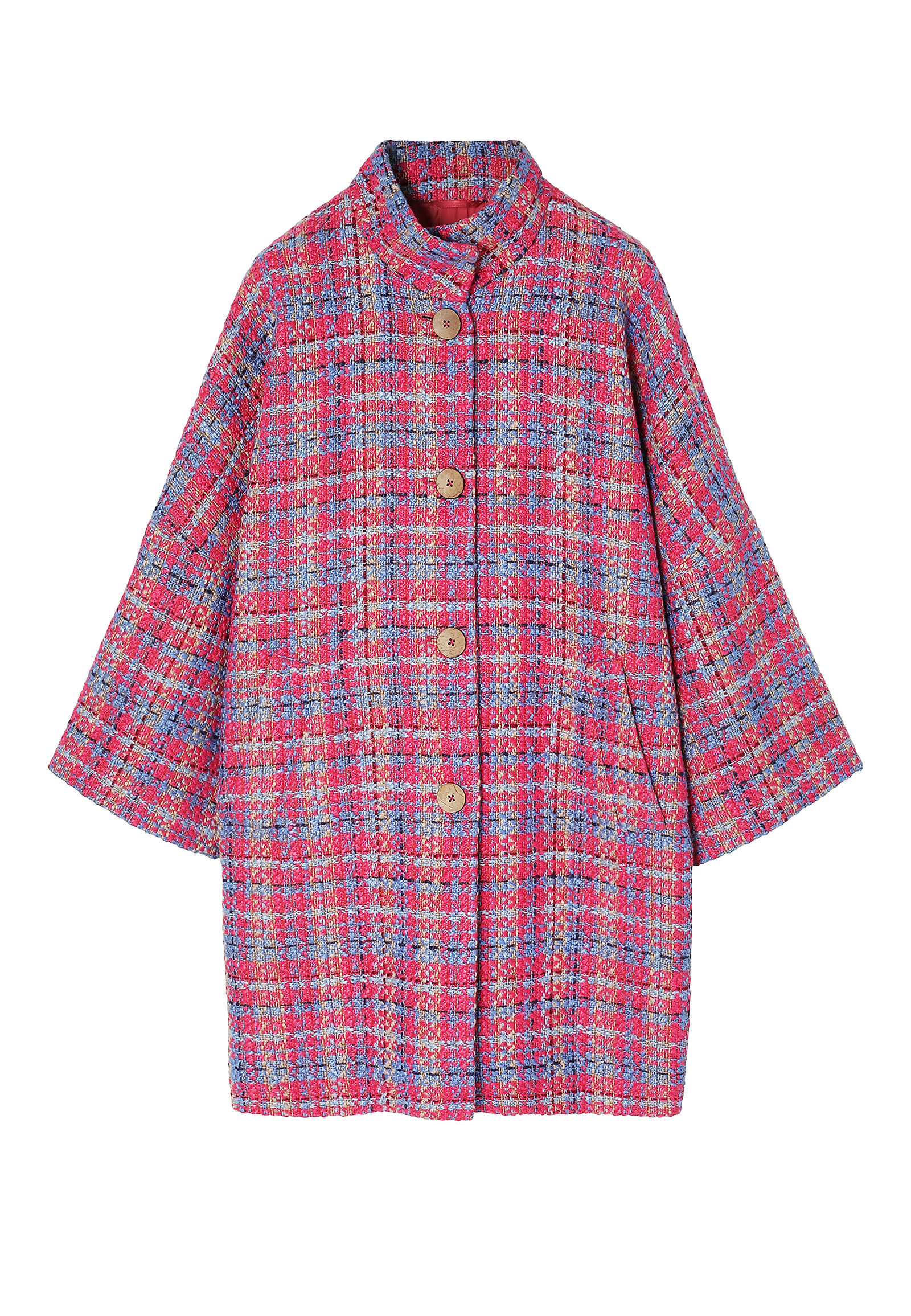 PISAN PLAŠČ OVERSIZE - MORWI PISAN PLAŠČ OVERSIZE - MORWI VEČBARVNA 104450