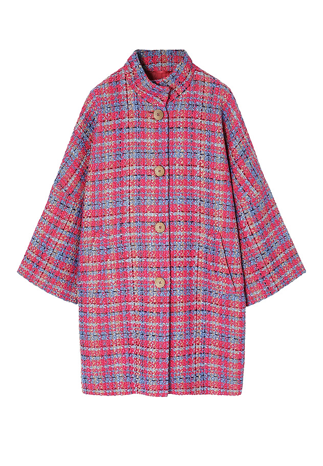COLOURFUL OVERSIZE COAT - MORWI COLOURFUL OVERSIZE COAT - MORWI MULTIKOLOR 8