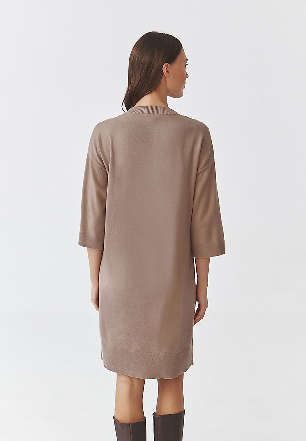 WIDE-SLEEVED DRESS MADE OF COTTON YARN — GLEN WIDE-SLEEVED DRESS MADE OF COTTON YARN — GLEN BEŻOWY 3