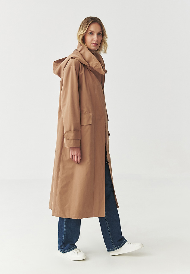 COAT WITH HOOD AND BELT — MEGGY COAT WITH HOOD AND BELT — MEGGY BEŻOWY 4
