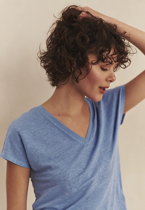 LNIANA BLUZKA O LUŹNYM KROJU - VONYKA LNIANA BLUZKA O LUŹNYM KROJU - VONYKA