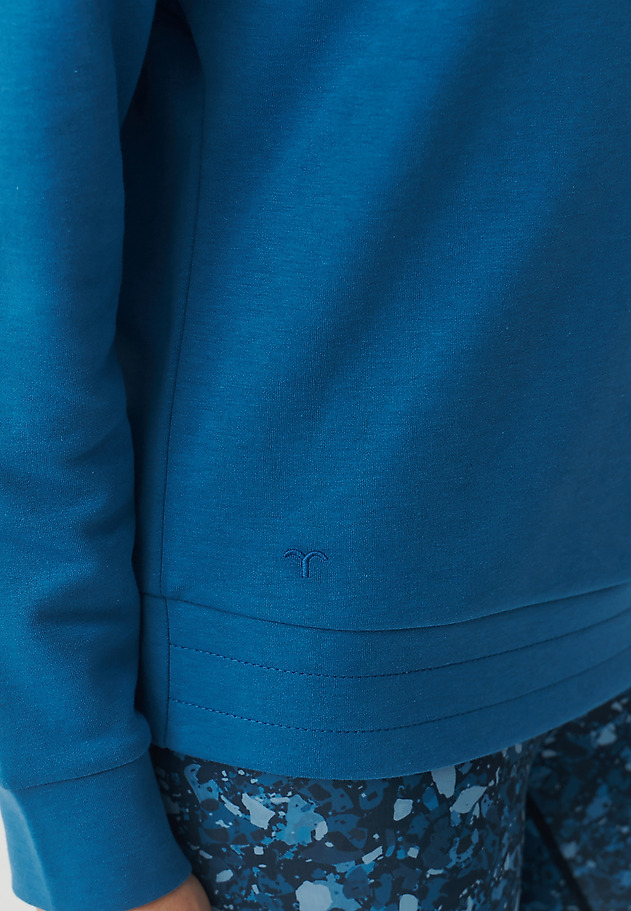 LADIES’ SWEATSHIRT WITH WATER NECKLINE - SILVANA LADIES’ SWEATSHIRT WITH WATER NECKLINE - SILVANA NIEBIESKI 5