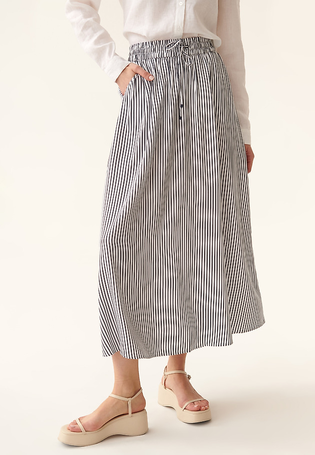 LADIES' STRIPED MAXI SKIRT SAND 3 LADIES' STRIPED MAXI SKIRT SAND 3 MULTICOLOR 2