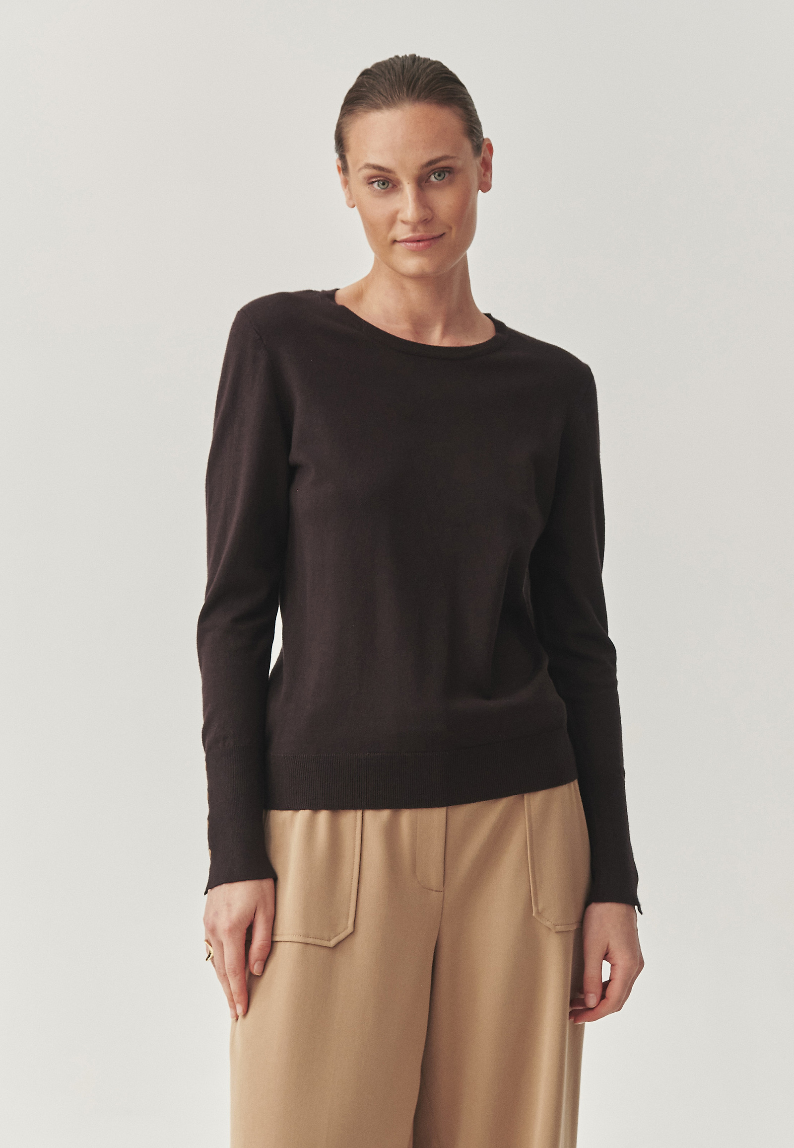 JUMPER CLASIC DIN VISCOZĂ CERTIFICATĂ - NICA JUMPER CLASIC DIN VISCOZĂ CERTIFICATĂ - NICA MARO 114781