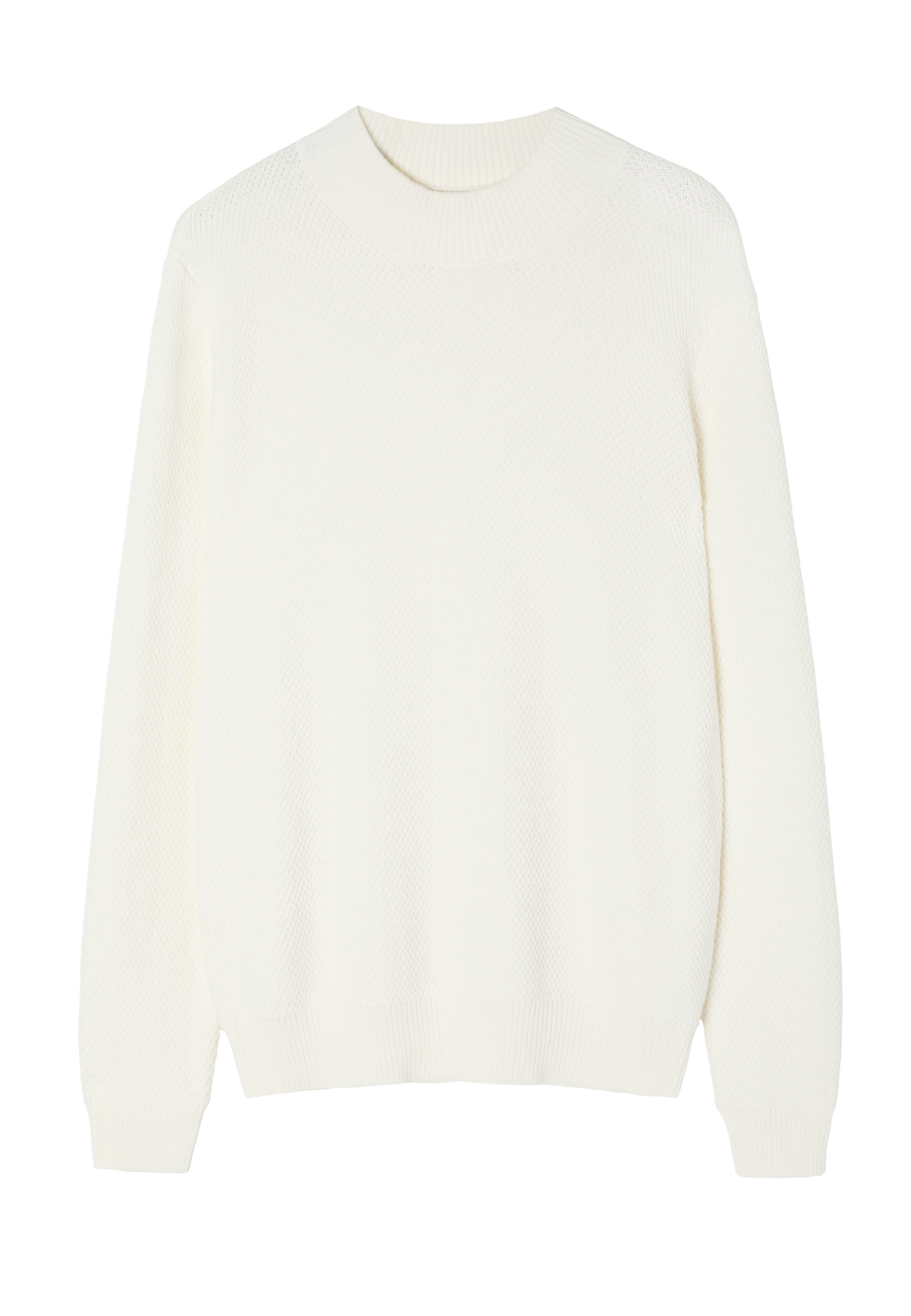 KLASICKÝ PÁNSKY SVETER S POLOROLÁKOM – BRUNO ECRU 2