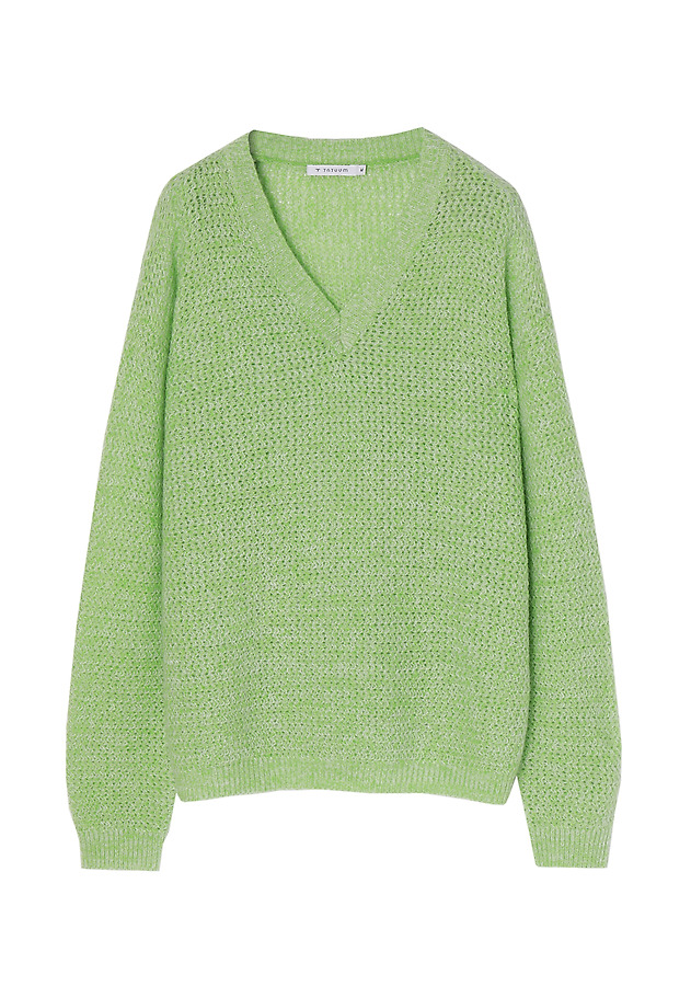 STRUKTURALNY SWETER DAMSKI LASO STRUKTURALNY SWETER DAMSKI LASO ZIELONY 8