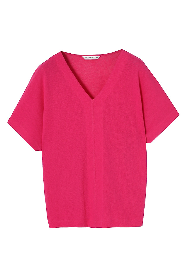 KNITTED BLOUSE WITH COTTON - ZELIJA 1 KNITTED BLOUSE WITH COTTON - ZELIJA 1 RÓŻOWY 5