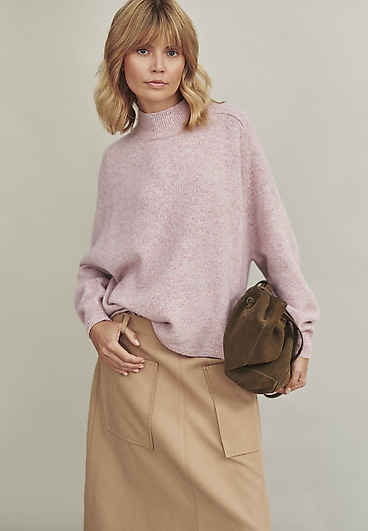 MELANGE WOOL JUMPER - SIENNA MELANGE WOOL JUMPER - SIENNA