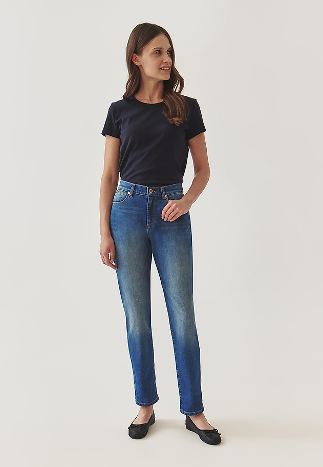 LADIES’ SLIM FIT ANKLE JEANS - ALANA LADIES’ SLIM FIT ANKLE JEANS - ALANA NIEBIESKI 2