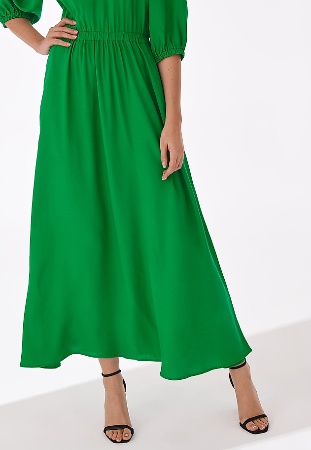 VISCOSE DRESS RIS VISCOSE DRESS RIS GREEN 5