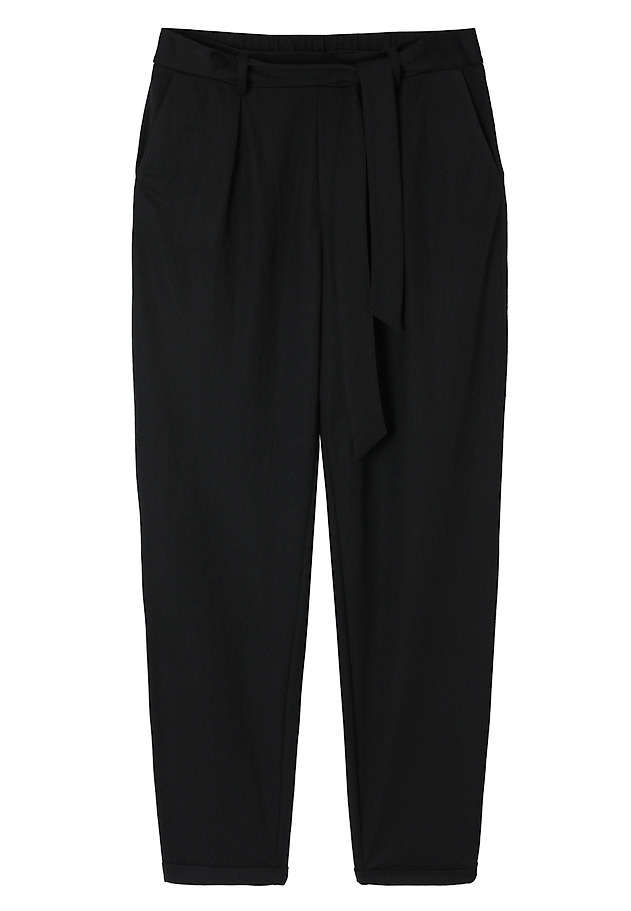 KNITTED TROUSERS WITH STRAIGHT LEG - ZAMIRIA KNITTED TROUSERS WITH STRAIGHT LEG - ZAMIRIA CZARNY 5