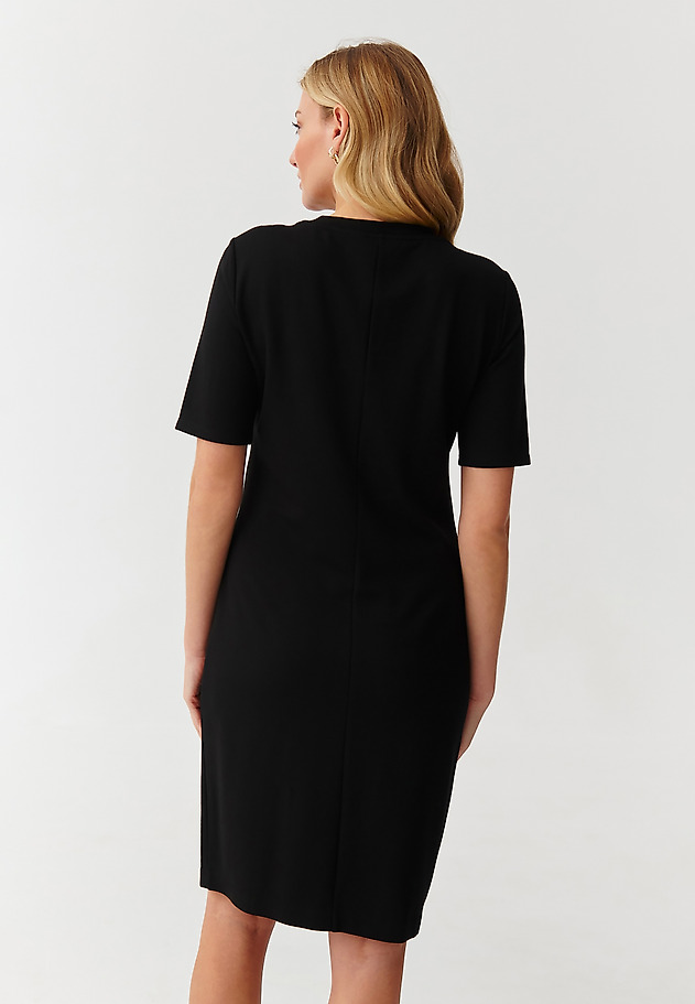 LADIES’ PENCIL DRESS WITH DECORATIVE SLIT - KIO LADIES’ PENCIL DRESS WITH DECORATIVE SLIT - KIO BLACK 4