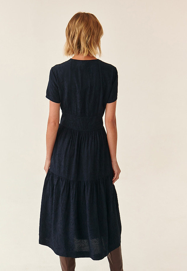LADIES' SHORT-SLEEVE DRESS KAMDI 2 LADIES' SHORT-SLEEVE DRESS KAMDI 2 NAVY BLUE 3
