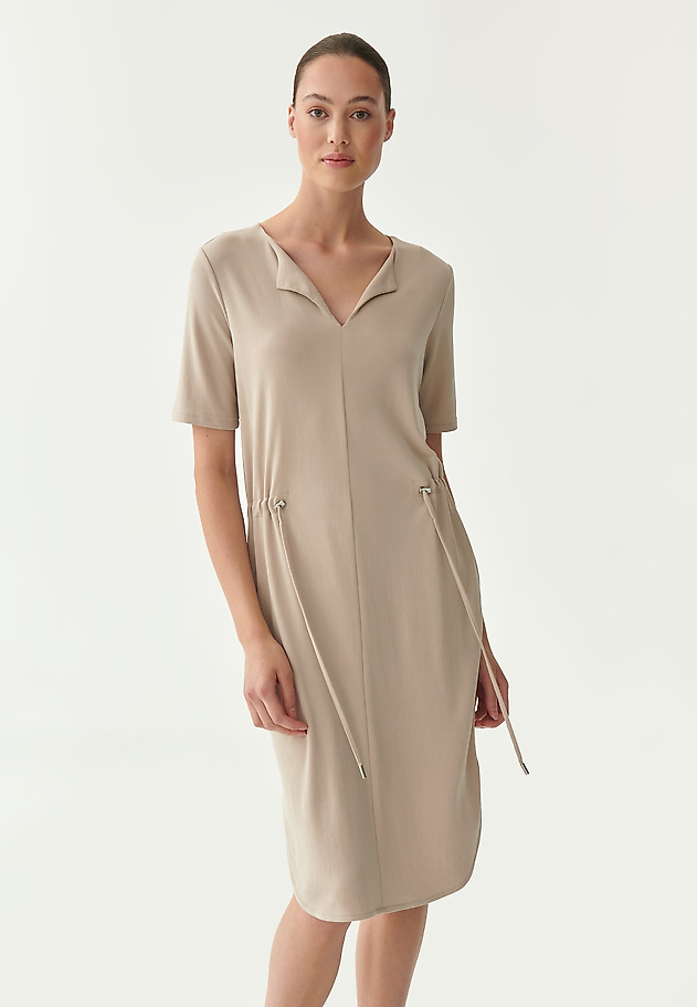 LADIES' KNITTED DRESS KONOMO LADIES' KNITTED DRESS KONOMO BEIGE 1