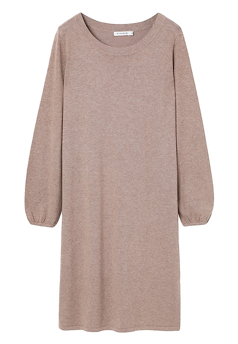 KNITTED COTTON DRESS - LUSA 1 BEIGE 2