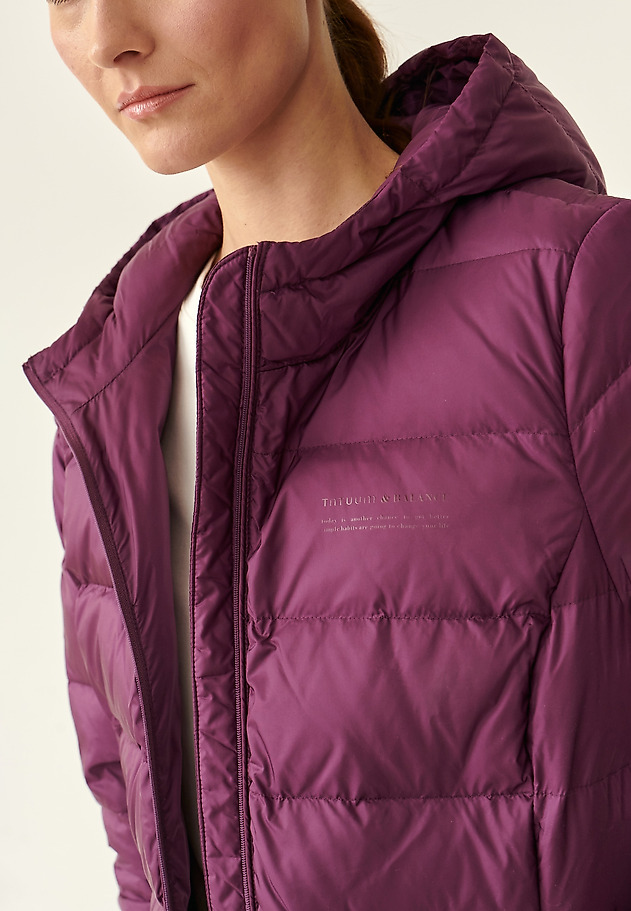 LADIES' PUFFER JACKET WITH A HOOD ULATI LADIES' PUFFER JACKET WITH A HOOD ULATI FIOLETOWY 5