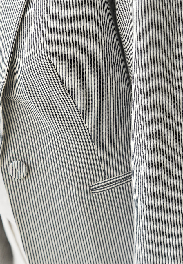 STRIPED COTTON BLAZER - KAREMA STRIPED COTTON BLAZER - KAREMA MULTIKOLOR 5