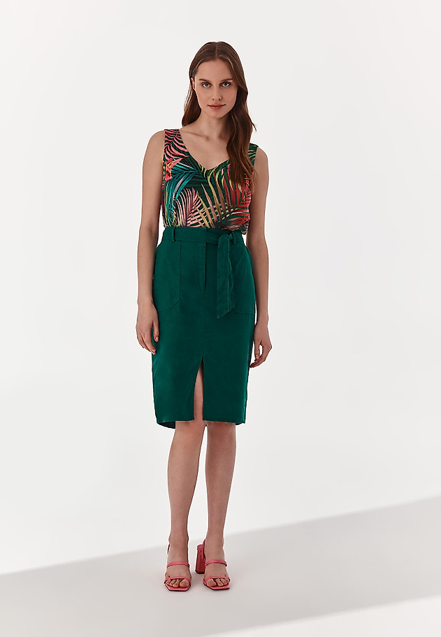 LADIES' PENCIL SKIRT ROBUSTA LADIES' PENCIL SKIRT ROBUSTA ZIELONY 1