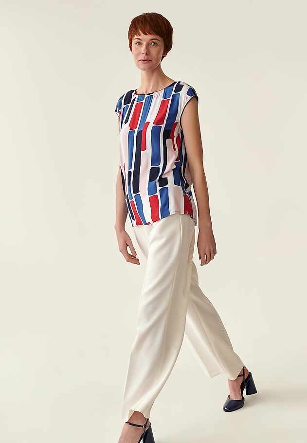 LADIES' PRINTED BLOUSE  MIPLA 1 LADIES' PRINTED BLOUSE  MIPLA 1 MULTICOLOR 3