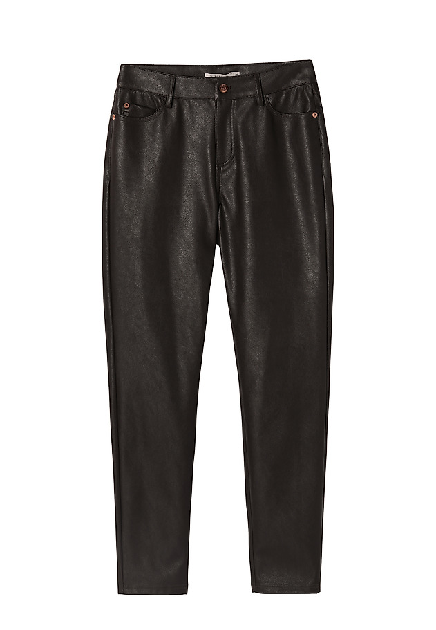 LADIES’ TROUSERS IN FABRIC IMITATING LEATHER MORIA LADIES’ TROUSERS IN FABRIC IMITATING LEATHER MORIA BRĄZOWY 5