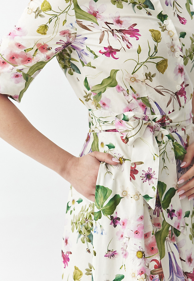 COTTON FLORAL DRESS - NIKI 2 COTTON FLORAL DRESS - NIKI 2 MULTIKOLOR 7