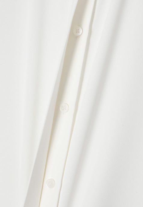 TKANINOWA KOSZULA ZE STÓJKĄ - AMANTHA ECRU 2