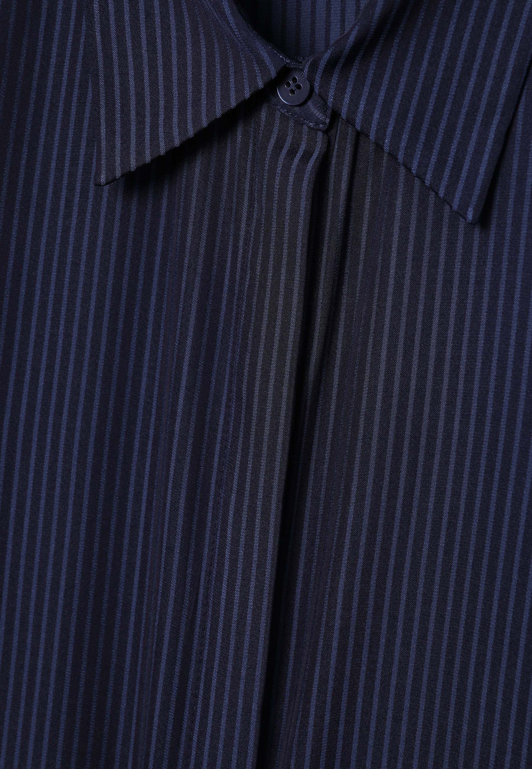 SATIN STRIPED SHIRT - NICOLE NAVY BLUE 2