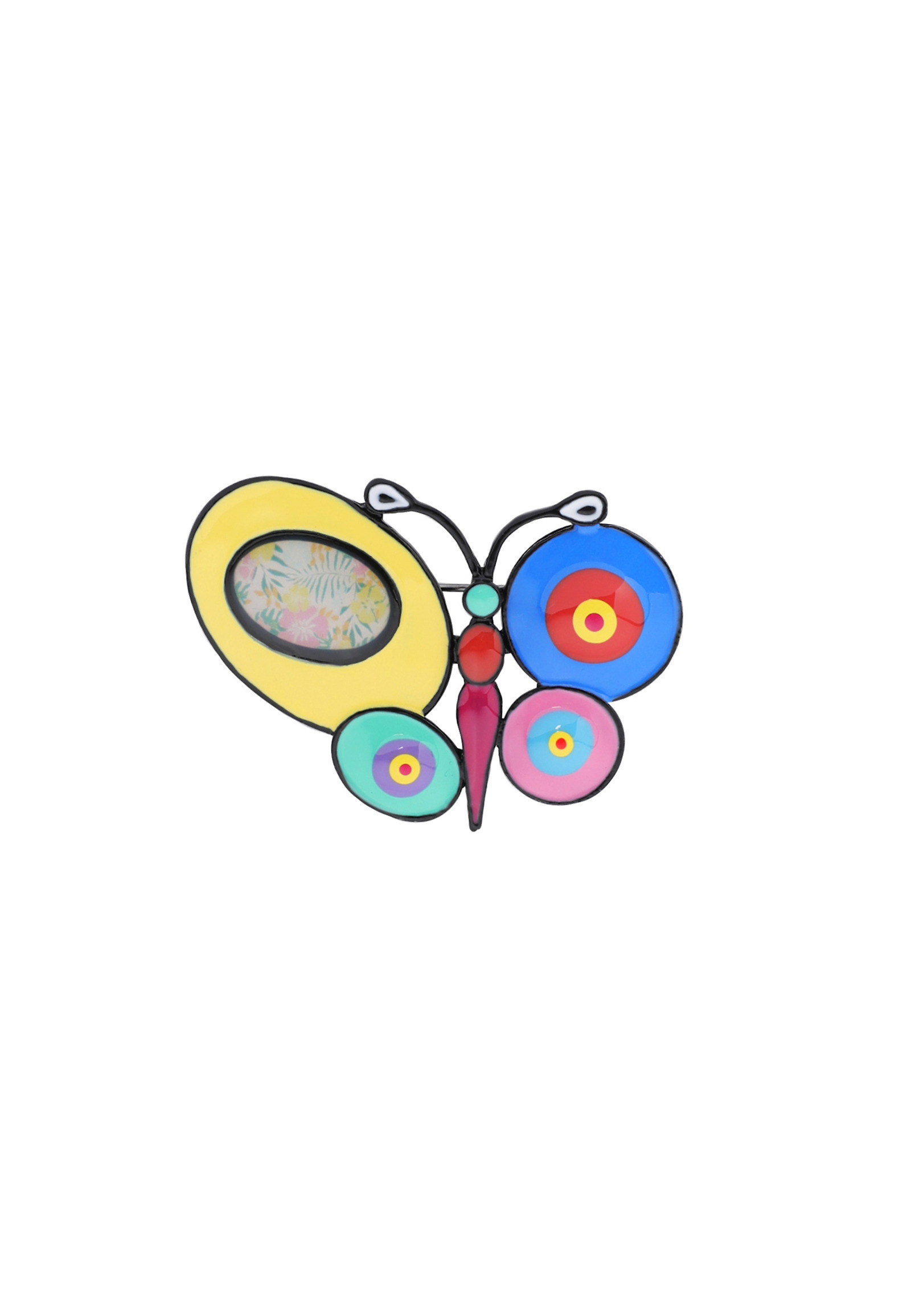 ORNAMENTAL BUTTERFLY BROOCH — FARFALA 1 ORNAMENTAL BUTTERFLY BROOCH — FARFALA 1 MULTICOLOR 106096