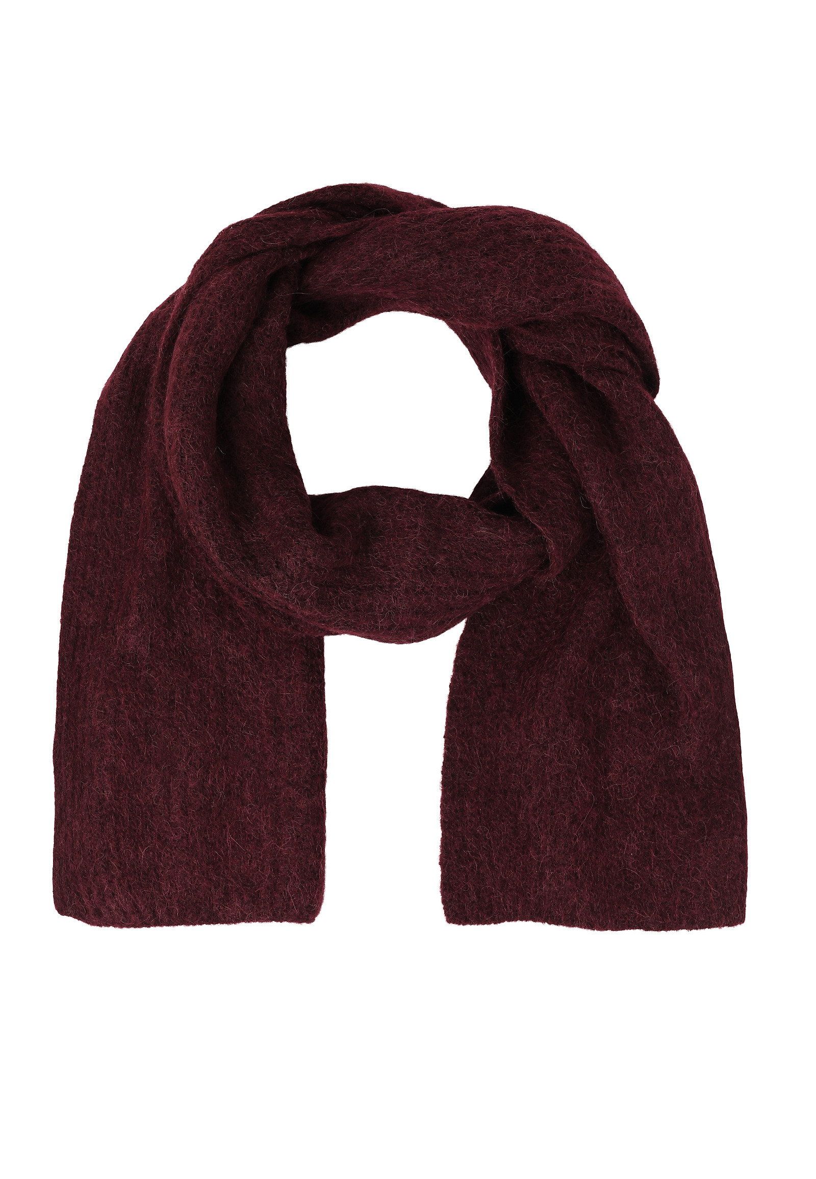 CLASSIC SCARF WITH WOOL AND ALPACA - ROSSIN CLASSIC SCARF WITH WOOL AND ALPACA - ROSSIN RED 116074