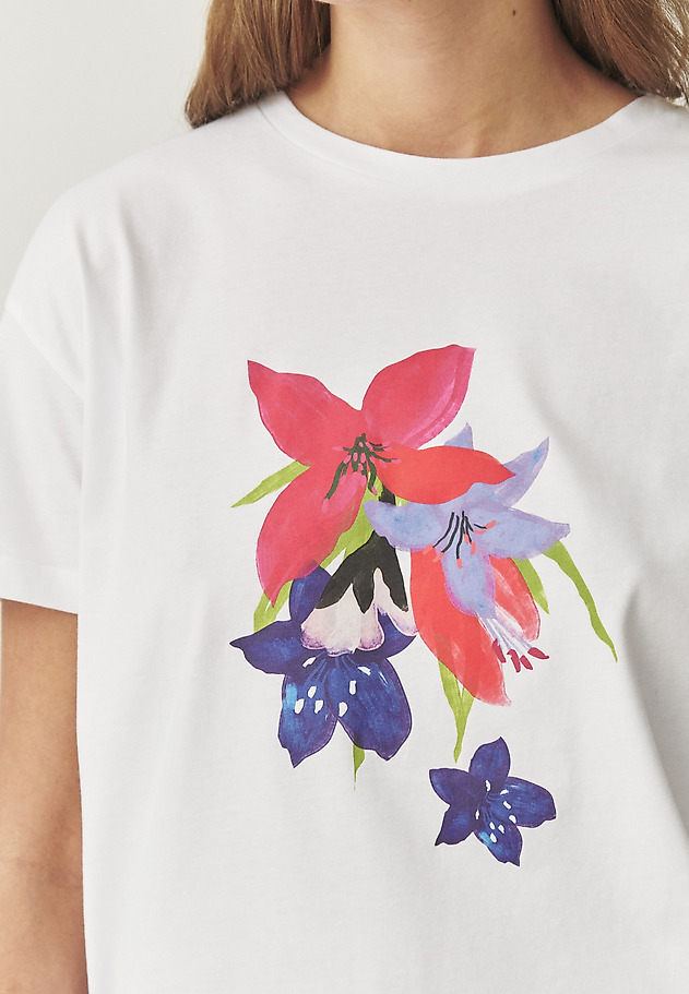 COTTON T-SHIRT - MALATI 2 COTTON T-SHIRT - MALATI 2 BIAŁY 3