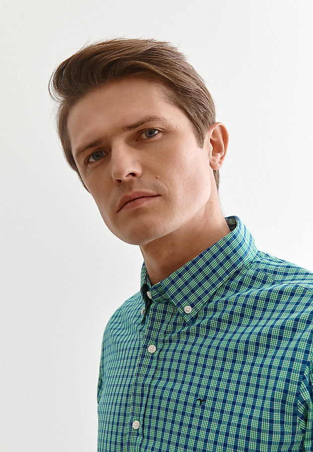KOSZULA MĘSKA Z DŁUGIM RĘKAWEM FILIP 1 CLASSIC KOSZULA MĘSKA Z DŁUGIM RĘKAWEM FILIP 1 CLASSIC ZIELONY 5