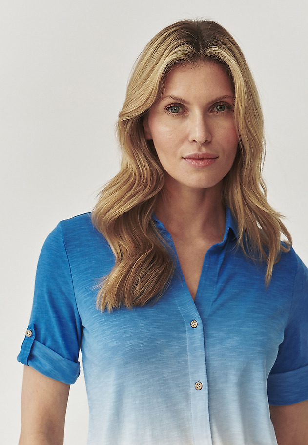 LADIES’ GRADIENT SHIRT WITH ROLLED-UP SLEEVES - TETI 2 LADIES’ GRADIENT SHIRT WITH ROLLED-UP SLEEVES - TETI 2 MULTIKOLOR 1